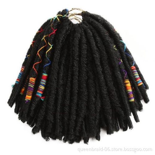 Crochet Hair Dreadlocks Faux Locs Braiding Hair Extensions Synthetic Dreadlock Jumbo 18 Inch Crochet Hair